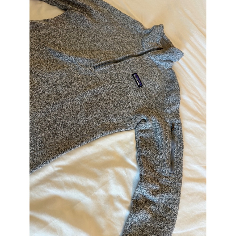 Patagonia Better Sweater 1/4 Zip Fleece Pullover Grey Heather Womens XS - Picture 2 of 9